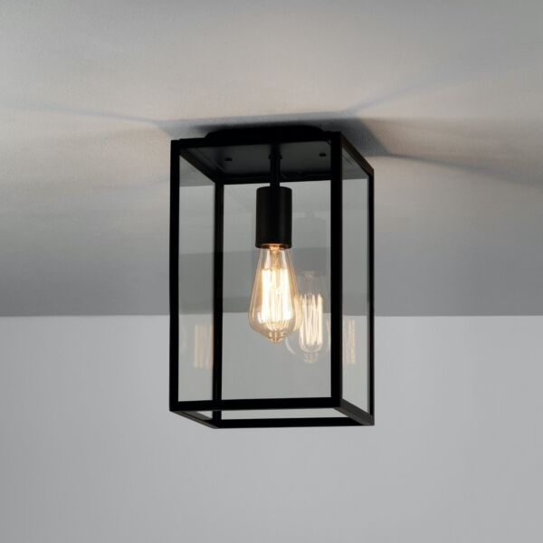 Astro Lighting - Homefield Ceiling 1095021 - Textured Black Ceiling Light