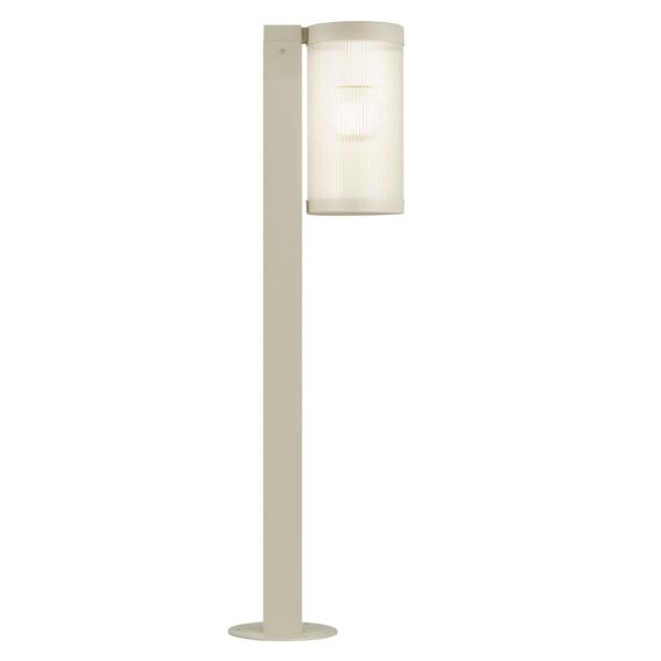 Nordlux - Coupar - 2218088008 - Sand Clear Ribbed Glass IP54 Outdoor Post Light