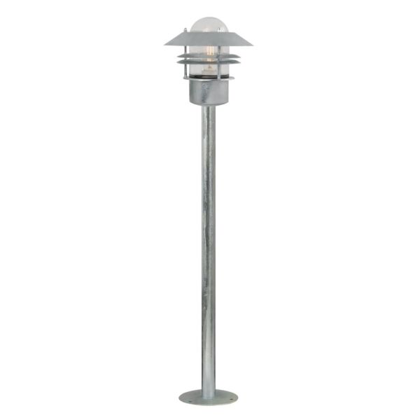 Nordlux - Blokhus - 25078031 - Galvanized Steel Clear Glass IP54 Outdoor Post Light