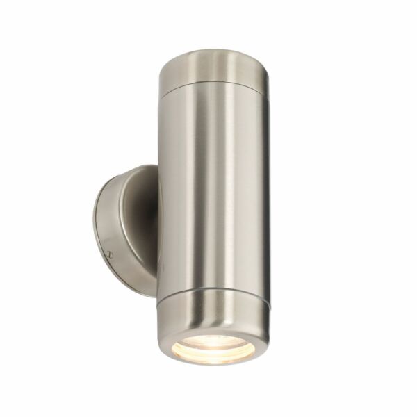 Saxby Lighting - Atlantis - 14015 - Marine Grade Stainless Steel Clear Glass 2 Light IP65 Outdoor Wall Washer Light