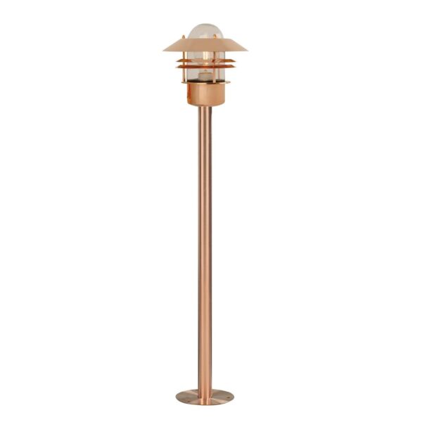 Nordlux - Blokhus - 25078030 - Copper Clear Glass IP54 Outdoor Post Light