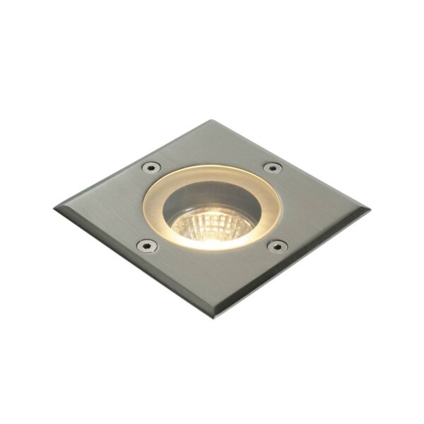 Saxby Lighting - Pillar - 52211 - Marine Grade Stainless Steel Clear Glass IP65 Square Outdoor Ground Light