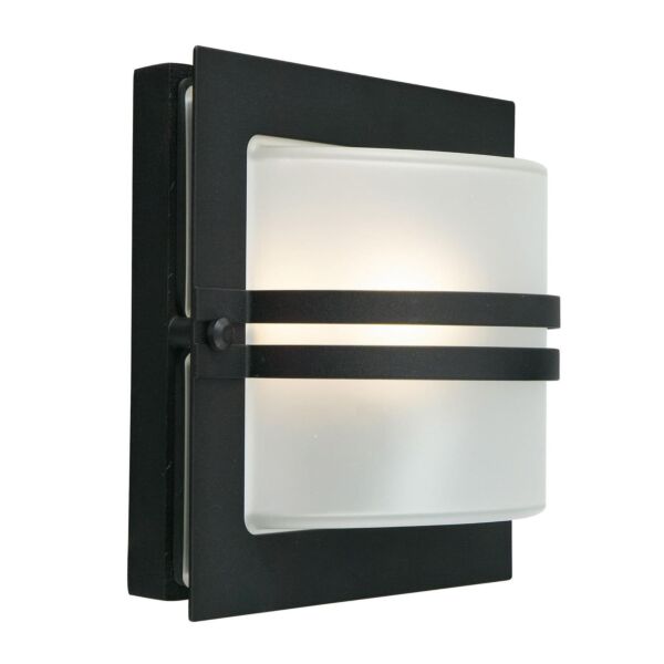 Elstead - Norlys - Bern BERN-E27-BLK-F Bulkhead Wall Light