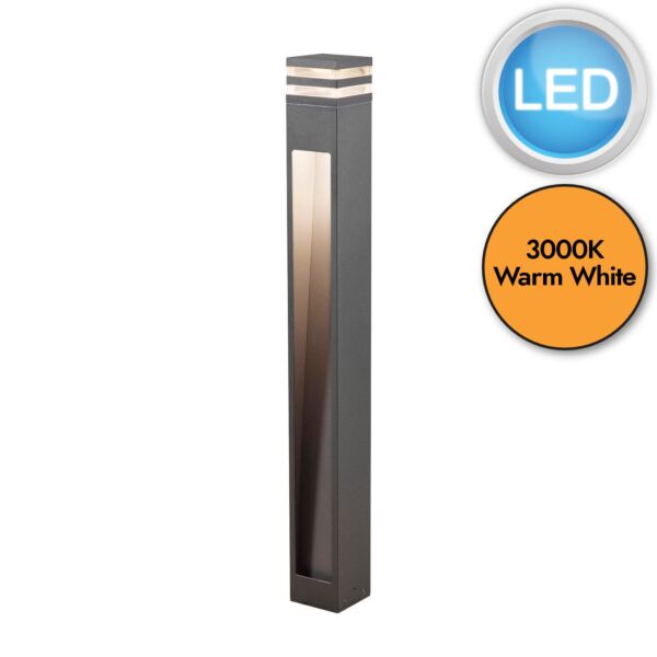 Konstsmide - Massa - 7945-370 - LED Anthracite 2 Light IP54 Outdoor Post Light