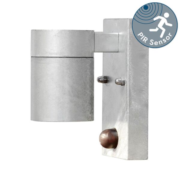 Konstsmide - Modena - 7541-320 - Galvanized Zinc IP44 Outdoor Sensor Wall Light