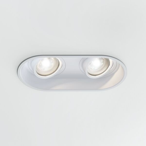 Astro Lighting - Minima Round Twin Adjustable 1249028 - Matt White Downlight/Recessed Spot Light