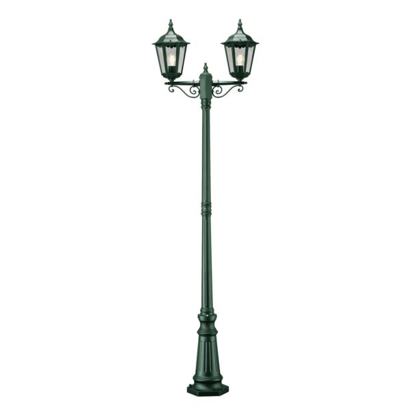 Konstsmide - Firenze - 7234-600 - Green 2 Light Outdoor Lamp Post