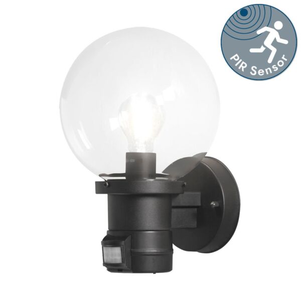 Konstsmide - Nemi - 7321-750 - Black IP44 Outdoor Sensor Wall Light