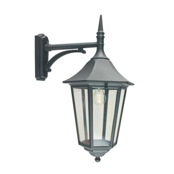 Norlys Lighting - Valencia Grande - VG2-BLACK - Black Clear IP54 Outdoor Wall Light