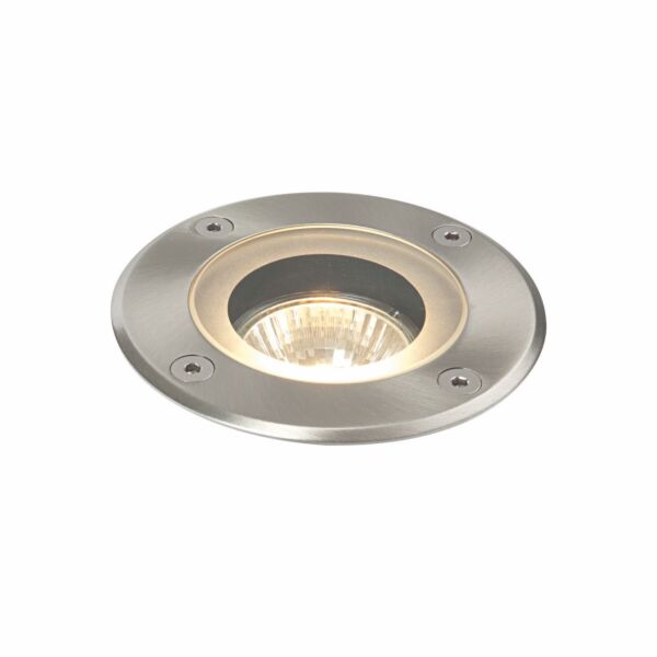 Saxby Lighting - Pillar - 52212 - Marine Grade Stainless Steel Clear Glass IP65 Round Outdoor Ground Light