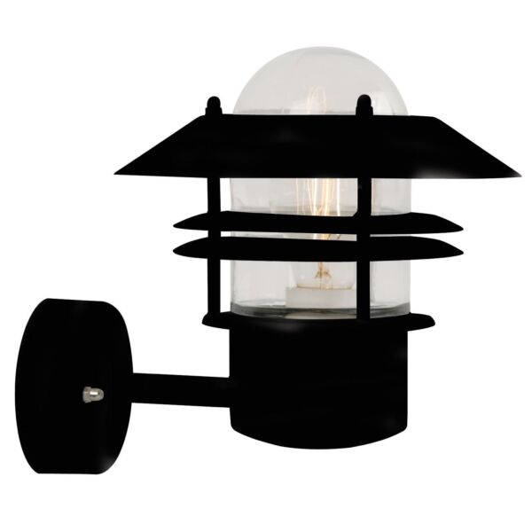 Nordlux - Blokhus - 25011003 - Black Clear Glass IP54 Outdoor Wall Light