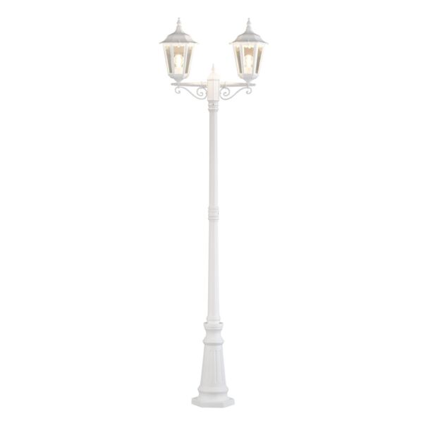 Konstsmide - Firenze - 7234-250 - White 2 Light Outdoor Lamp Post