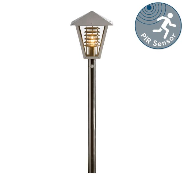 Konstsmide - Novara - 7340-000 - Stainless Steel IP44 Outdoor Post Light