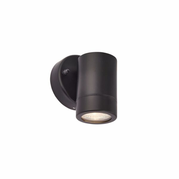 Saxby Lighting - Palin - 75434 - Black Clear Glass IP44 Outdoor Wall Washer Light