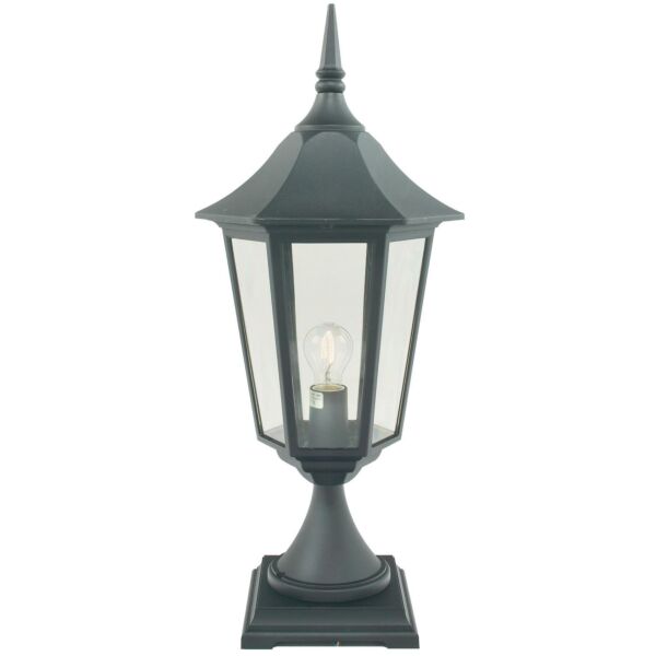 Norlys Lighting - Valencia Grande - VG3-BLACK - Black Clear IP54 Outdoor Post Light