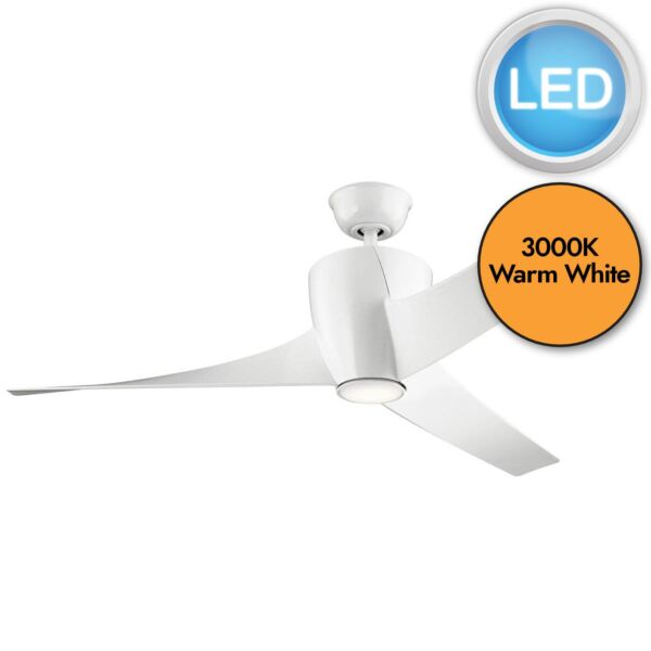 Elstead - Kichler - Phree - 142cm Fan - White