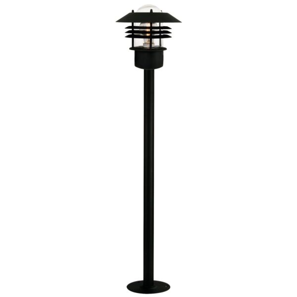 Nordlux - Vejers - 25118003 - Black Clear Glass IP54 Outdoor Post Light