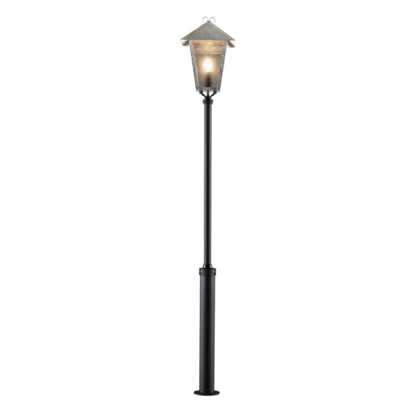 Konstsmide - Benu - 437-320 - Galvanized Zinc Outdoor Lamp Post