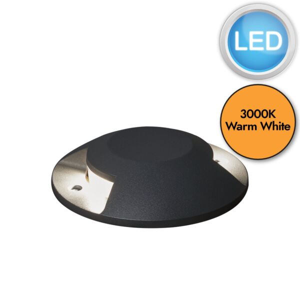 Konstsmide - Ground Spot - 7879-370 - LED Dark Grey 2 Light IP65 Outdoor Ground Light