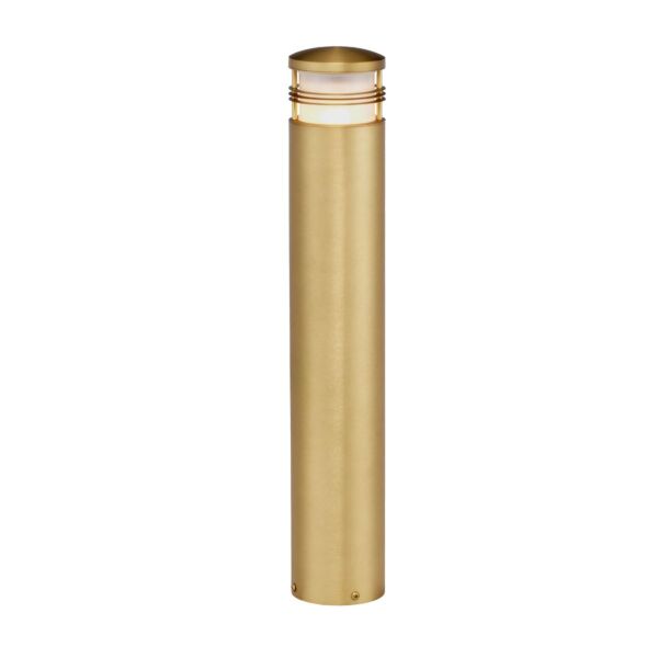 Elstead Lighting - Newbrighton - NEWBRIGHTON-MB-BRASS - Antique Brass Opal IP55 Outdoor Post Light