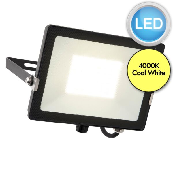 Saxby Lighting - Salde - 91863 - LED Black IP65 50W Outdoor Floodlight