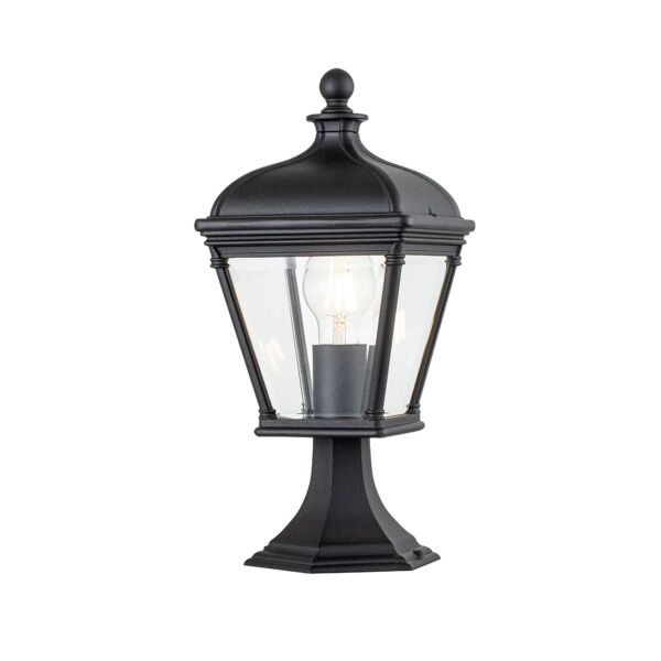 Elstead Lighting - Bayview - BAYVIEW-3M-BK - Black Clear Glass IP44 Outdoor Post Light