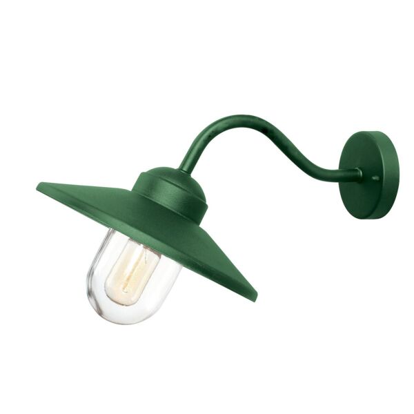 Elstead Lighting - Klampenborg - KLAMPENBORG-FGR - Green Clear Glass IP44 Outdoor Wall Light