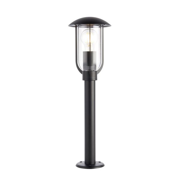 Endon Lighting - Quinn - 96923 - Black Clear IP44 Outdoor Post Light