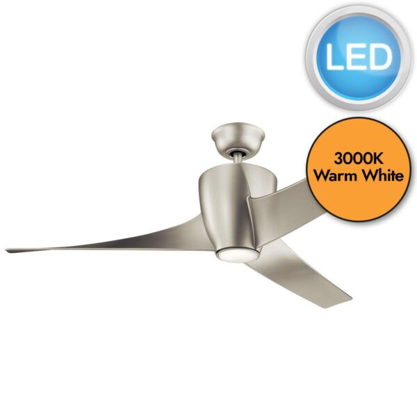 Elstead - Kichler - Phree - 142cm Fan - Brushed Nickel