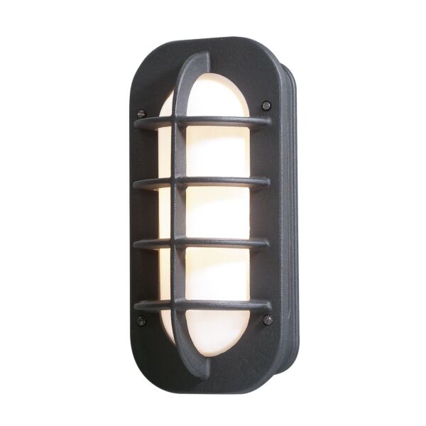 Konstsmide - Loke - 514-752 - Black Outdoor Bulkhead Light