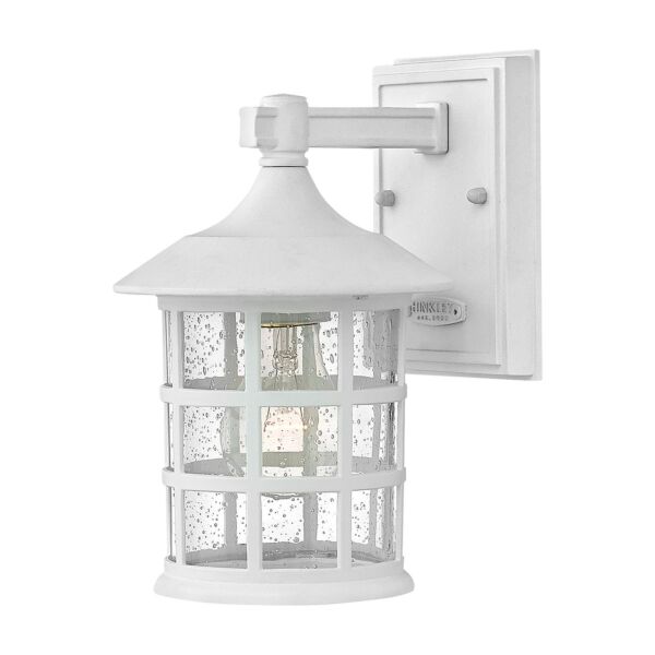 Hinkley Lighting - Freeport - HK-FREEPORT2-S-TWH - White Clear Seeded Glass IP44 Outdoor Wall Light