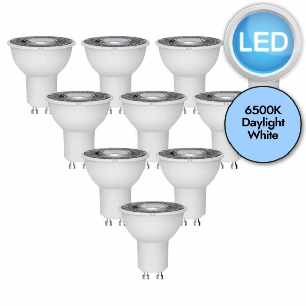 10 x 4.2W LED GU10 Light Bulbs - Daylight White