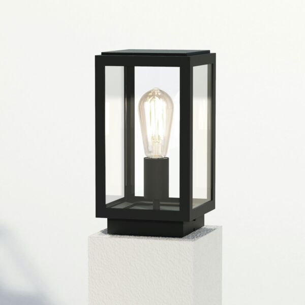 Astro Lighting - Homefield Pedestal 1095036 - IP44 Textured Black Pedestal Light