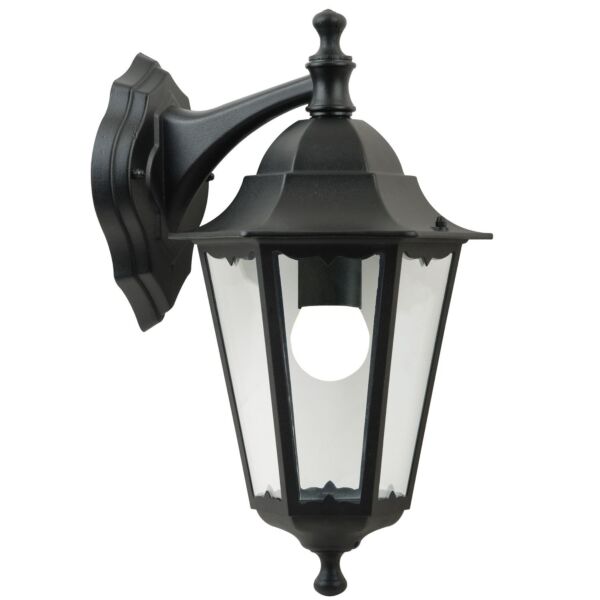 Nordlux - Cardiff - 74381003 - Black Clear Glass IP44 Outdoor Wall Light