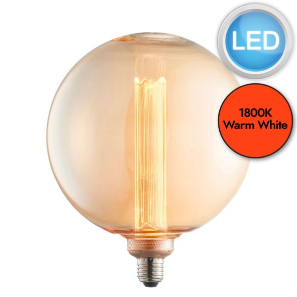 Endon Lighting - Globe - 80169 - LED E27 ES - Filament Light Bulb - 200mm dia