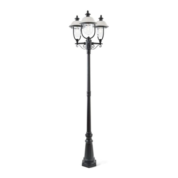 Konstsmide - Parma - 7243-000 - Black Outdoor Lamp Post