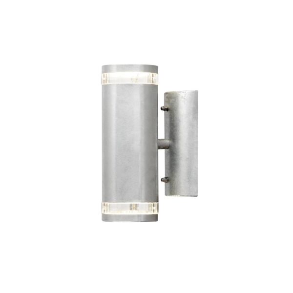 Konstsmide - Modena - 7512-320 - Galvanized Zinc 2 Light IP44 Outdoor Wall Washer Light