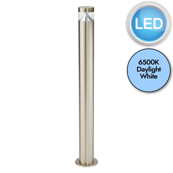 Saxby Lighting - Pyramid - 92534 - LED Stainless Steel Clear IP44 Tall Outdoor Post Light