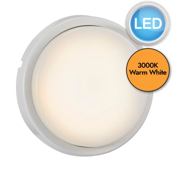 Nordlux - Cuba Energy Round - 2019161001 - LED White IP54 Outdoor Bulkhead Light