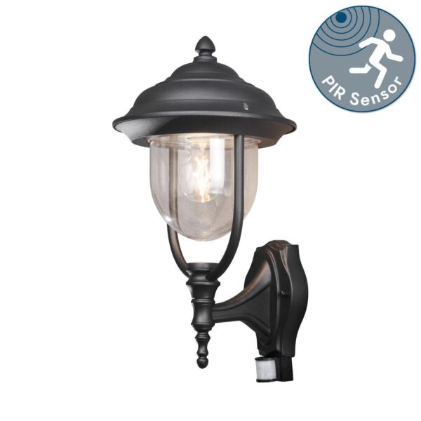 Konstsmide - Parma - 7235-750 - Black IP44 Outdoor Sensor Wall Light