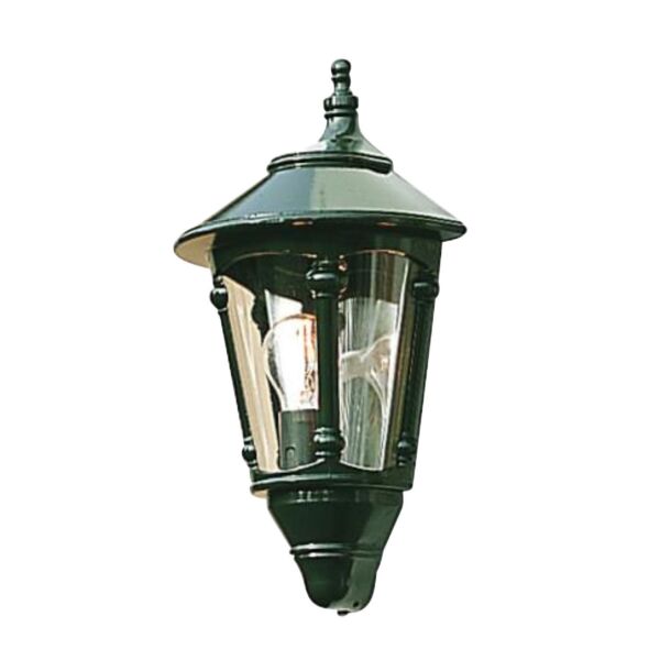 Konstsmide - Virgo - 569-600 - Green Outdoor Half Lantern Wall Light