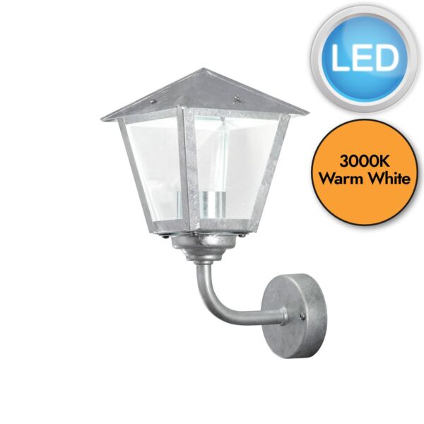 Konstsmide - Benu - 440-320 - LED Galvanized Zinc Outdoor Wall Light