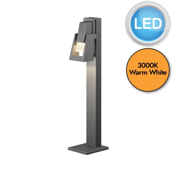 Konstsmide - Potenza - 7983-370 - LED Anthracite IP54 Outdoor Post Light