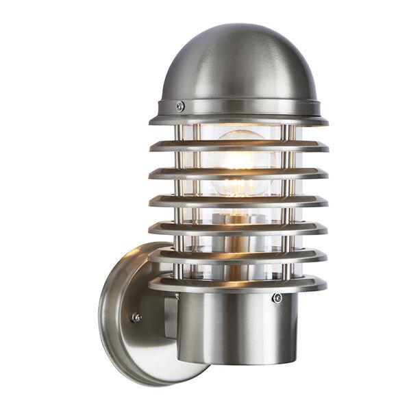 Endon Lighting - Louvre - YG-6001-SS - Stainless Steel Clear IP44 Outdoor Wall Light