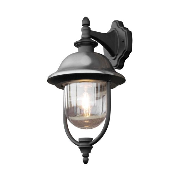 Konstsmide - Parma - 7240-000 - Black Outdoor Wall Light