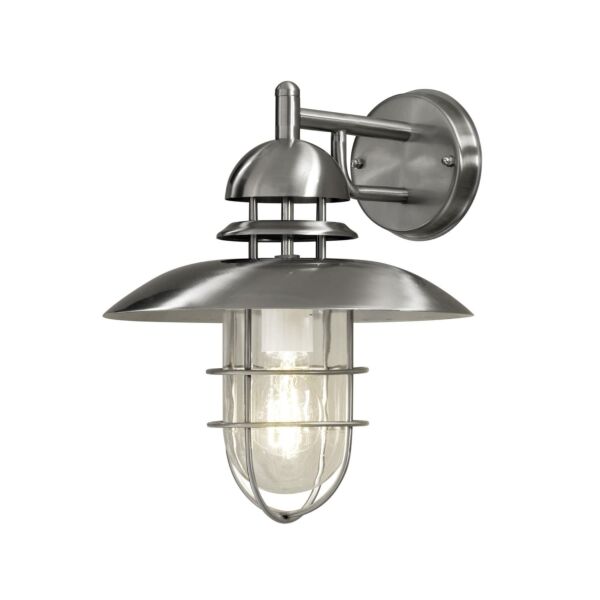 Konstsmide - Sorrento - 7319-000 - Stainless Steel IP44 Outdoor Wall Light