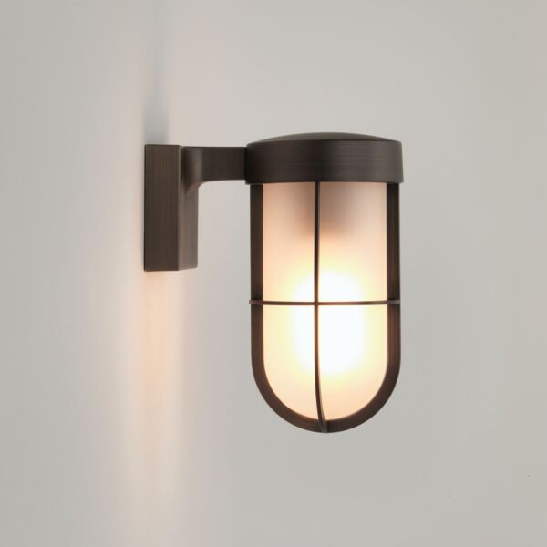 Astro Lighting - Cabin Wall Frosted 1368026 - IP44 Bronze Wall Light