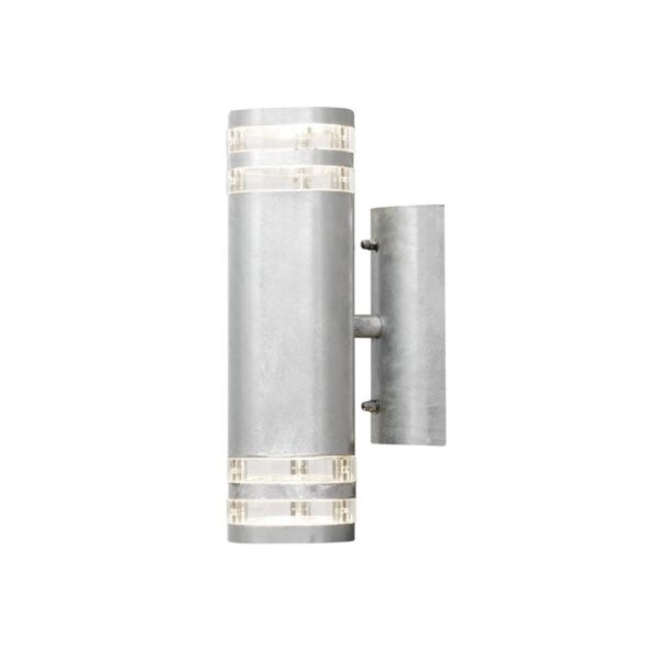 Konstsmide - Modena - 7516-320 - Galvanized Zinc 2 Light IP44 Outdoor Wall Washer Light