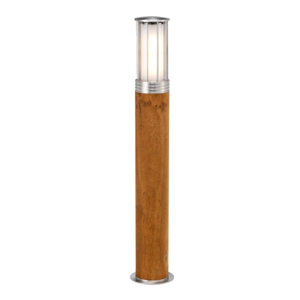 Elstead Lighting - Hornsea - HORNSEA-B-SS - Marine Grade Stainless Steel Teak Wood IP55 Outdoor Post Light