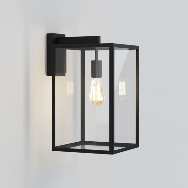 Astro Lighting - Box Lantern 450 1354007 - Textured Black Wall Light